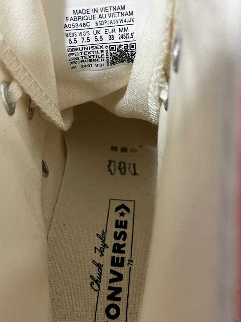 日本未発売コンバース　チャックテイラー ヒールハイカット 韓国　厚底コンバース