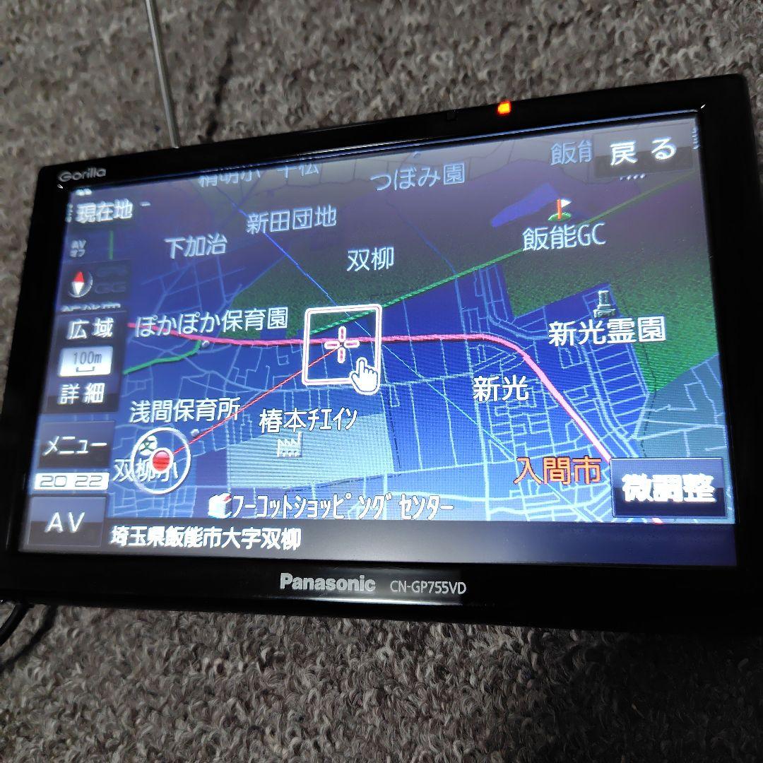 美品♦2021年地図♦７インチ　Panasonic ゴリラCN-GP755VD