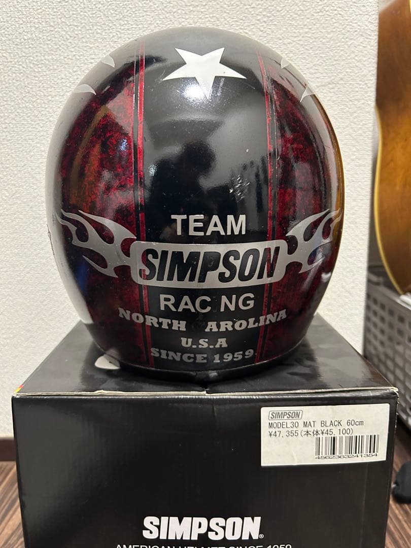 simpson m30 ヘルメット　カスタムペイント