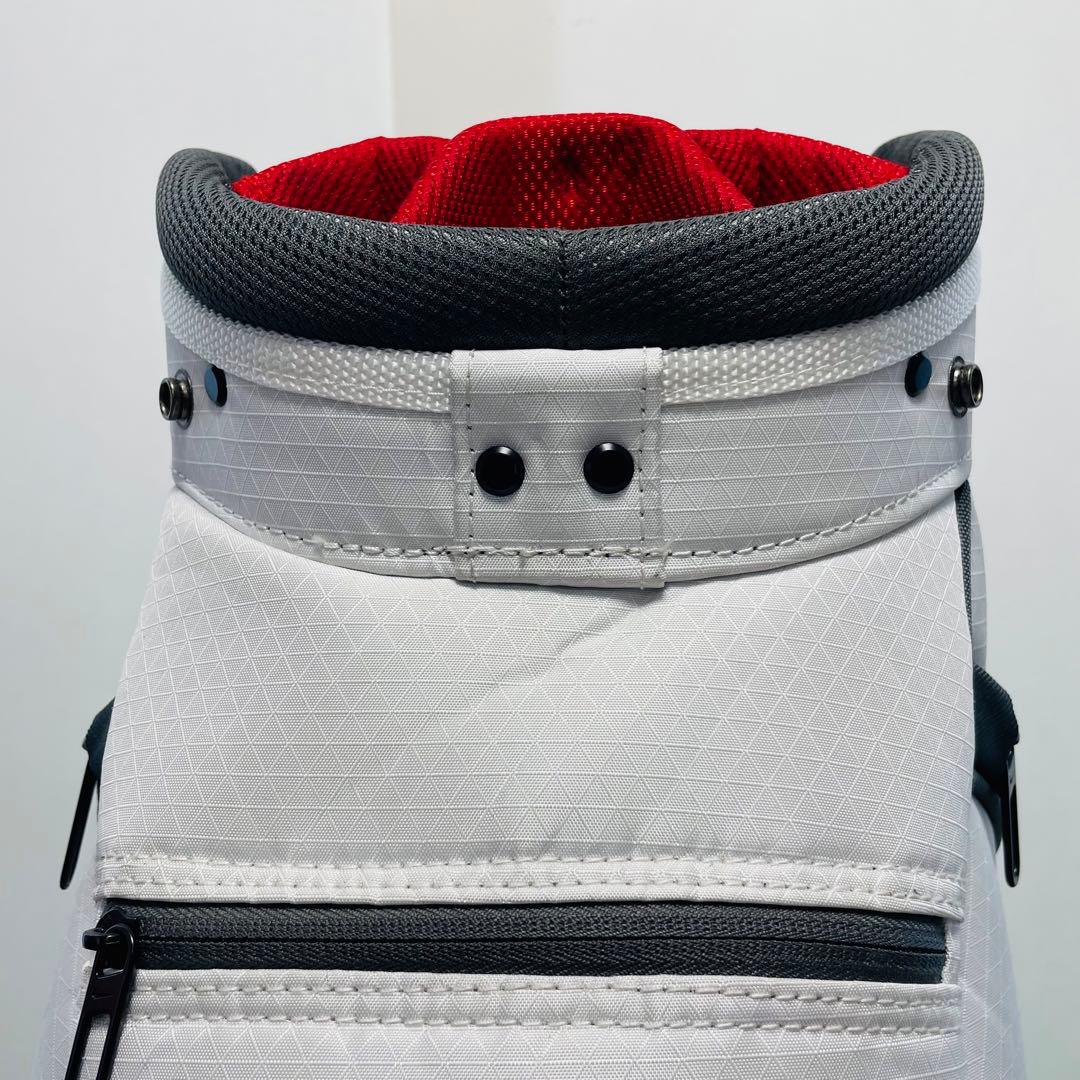 Nike キャディバッグ ホワイト/レッド/グレー ゴルフ