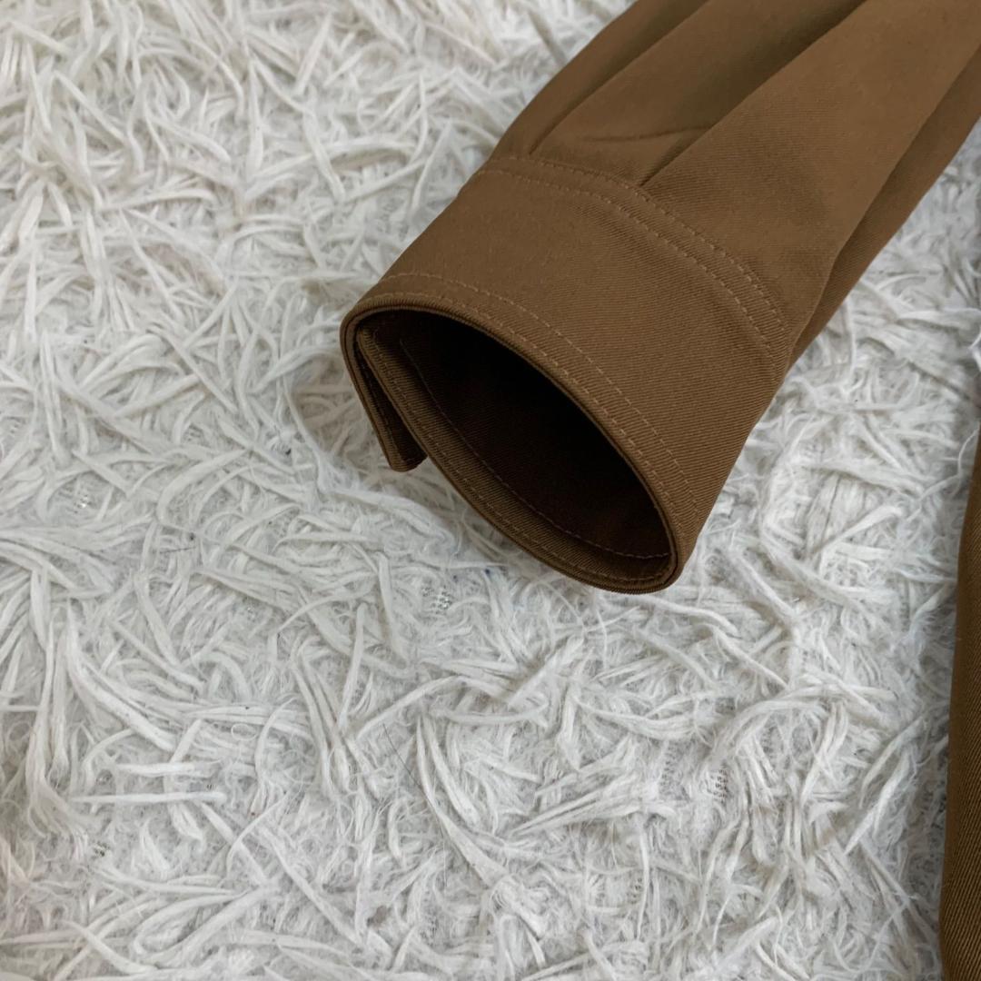 17529✨24年 マックスマーラ ジャンプスーツ ウール 36 S ブラウン