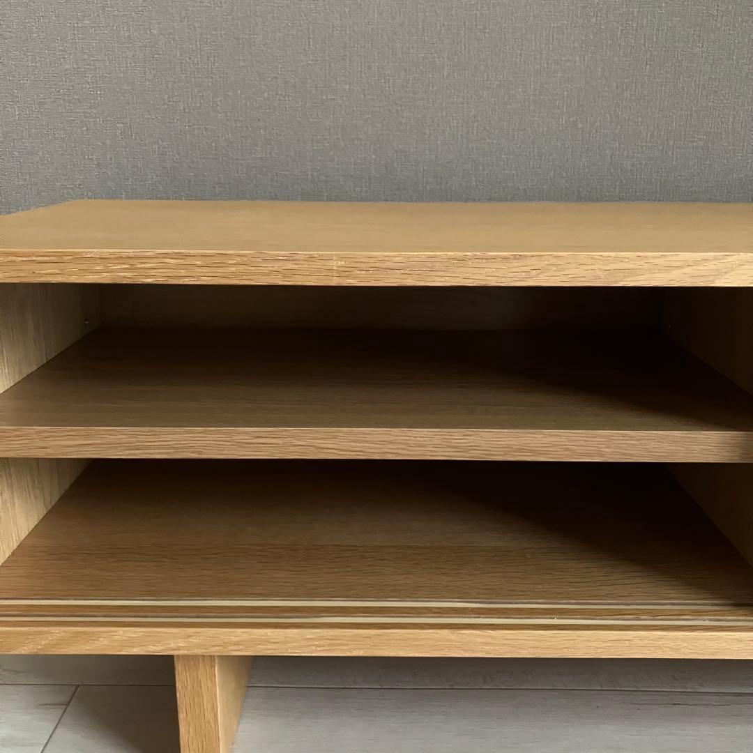 無印良品 オーク材ＡＶラック薄型（引戸） テレビボード