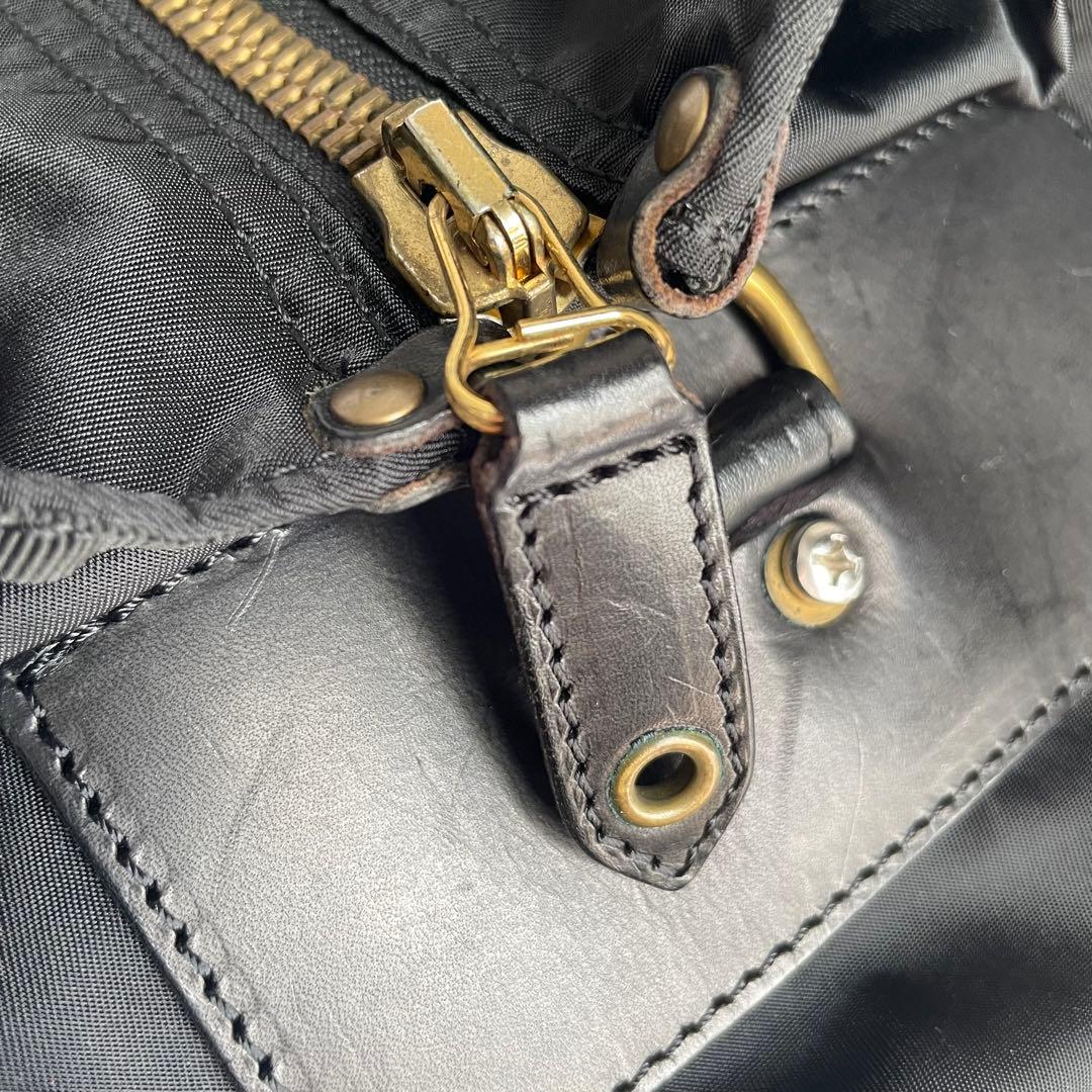 ✨️未使用レベル✨️ Felisi P3 ボストン　ナイロン　レザー　　黒