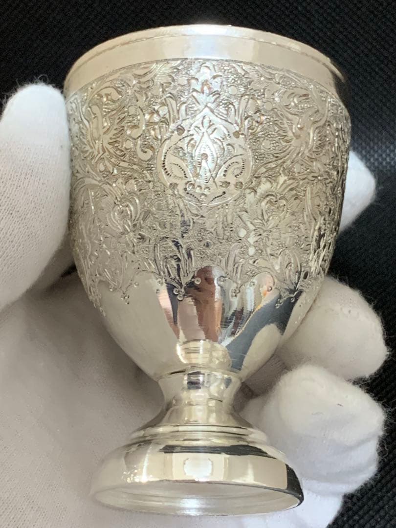 帝政ロシア 銀製 ショットグラス 84刻印 純度87.5% 75.3g