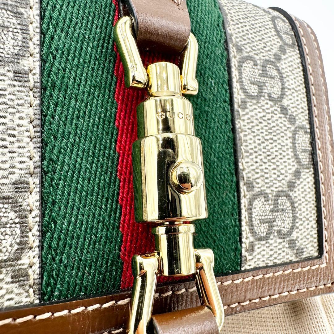 未使用 現行✨グッチ コンパクトウォレット 1961 ジャッキー シェリーライン