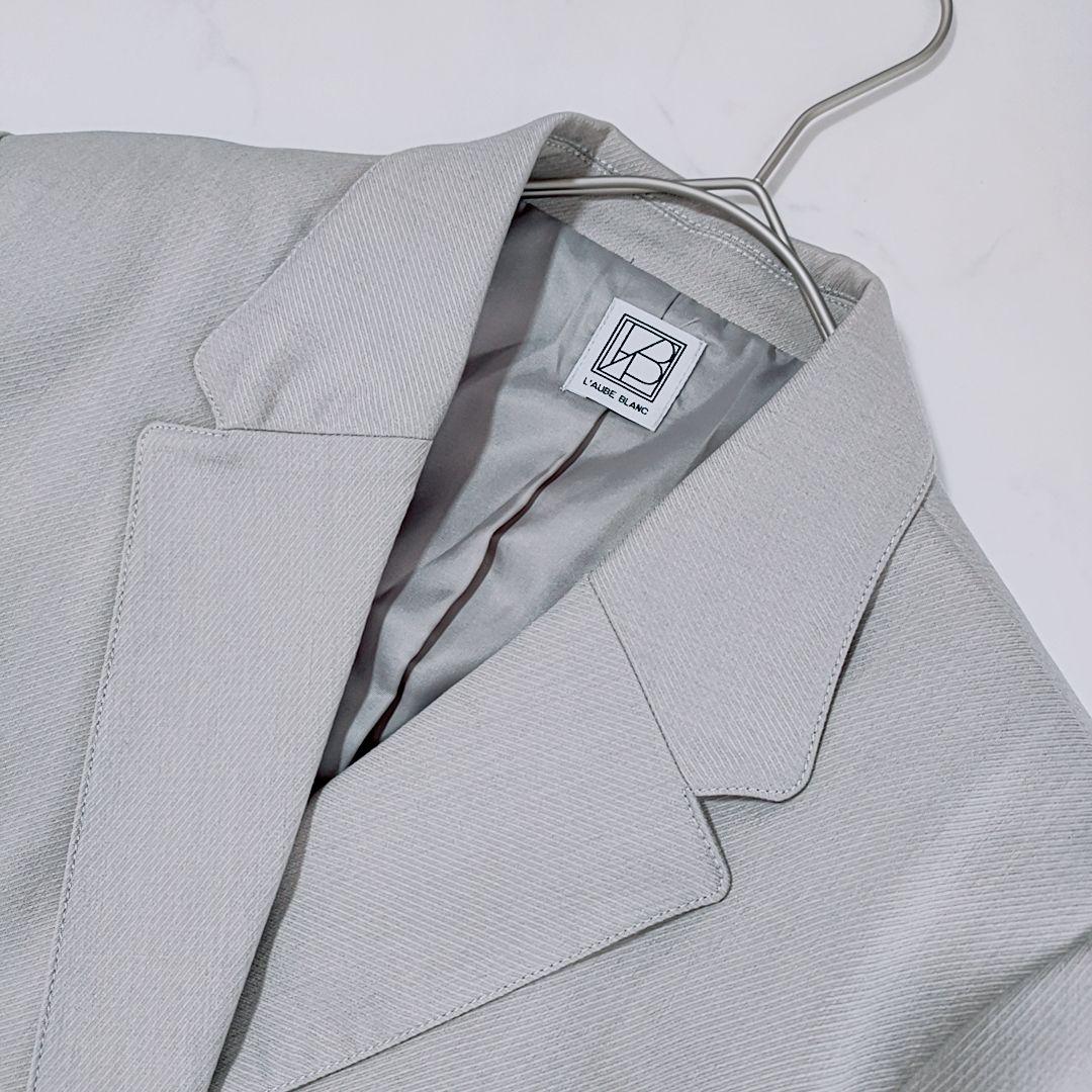 新品✨laubeblanc　テーラードジャケット　ダブルブレスト　ダブル　グレー