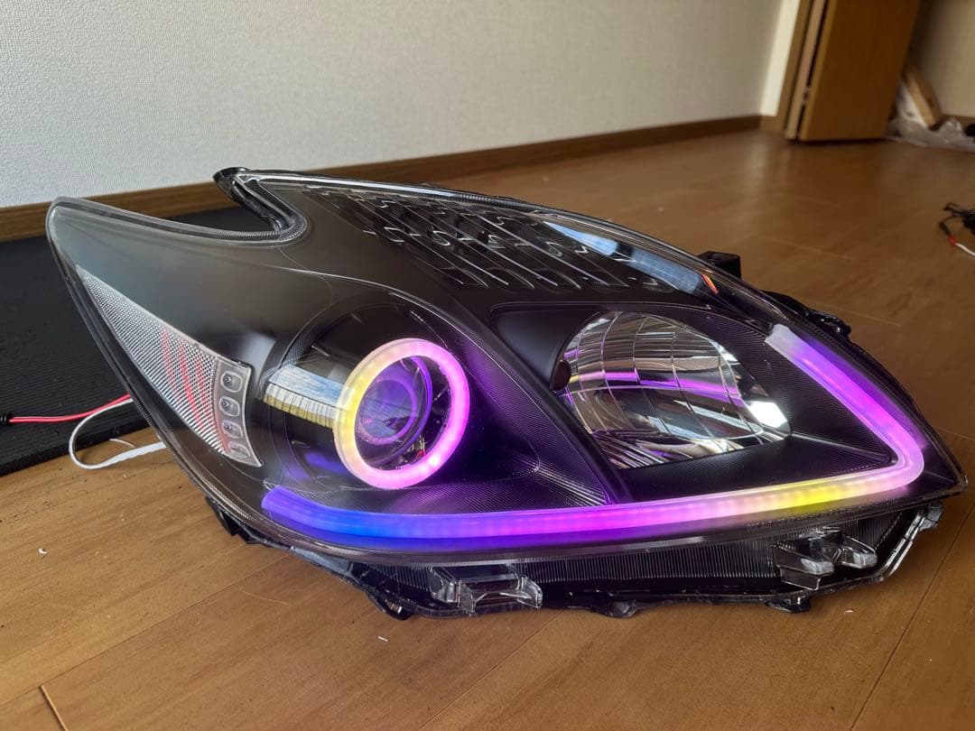 ZVW30 プリウス30 LEDヘッドライト RGBマルチカラー 左右セット