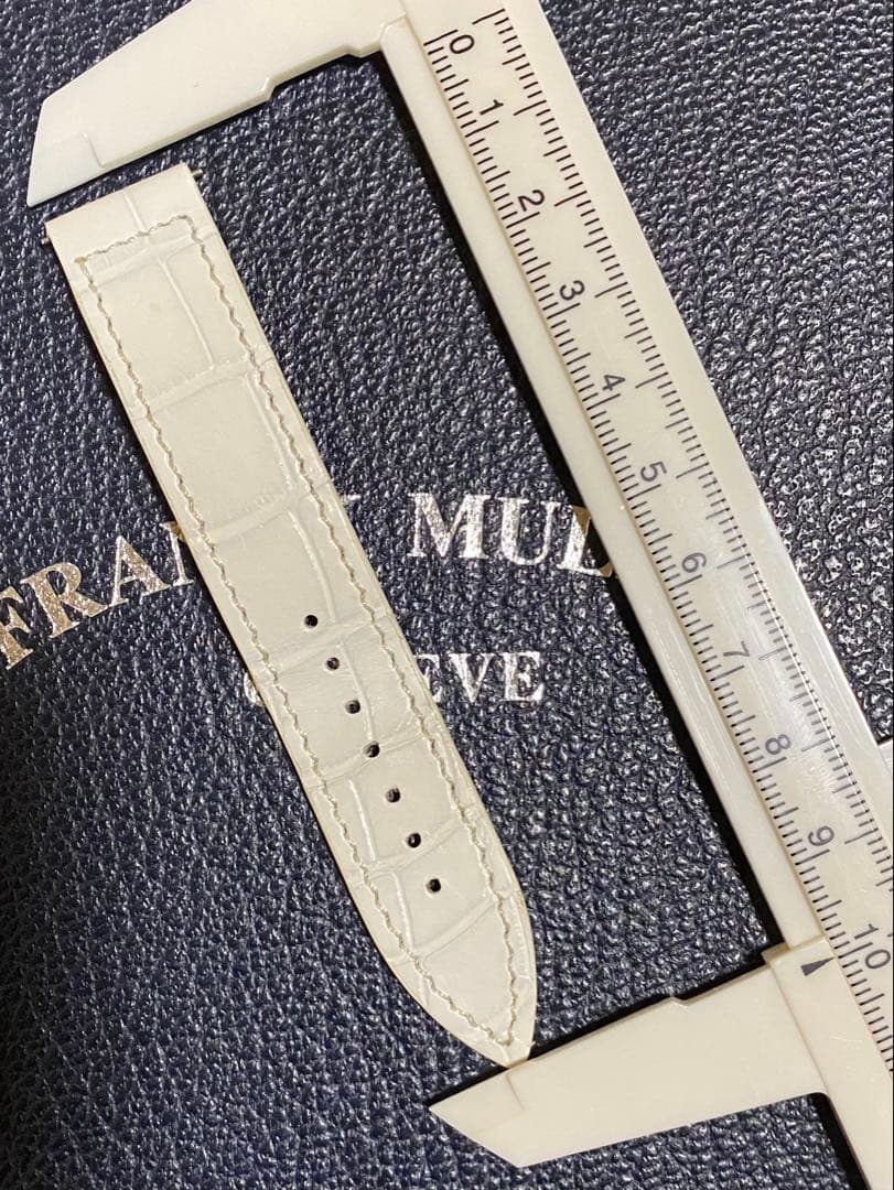 16mm フランクミュラー 純正 マットホワイト ストラップ ベルト 未使用