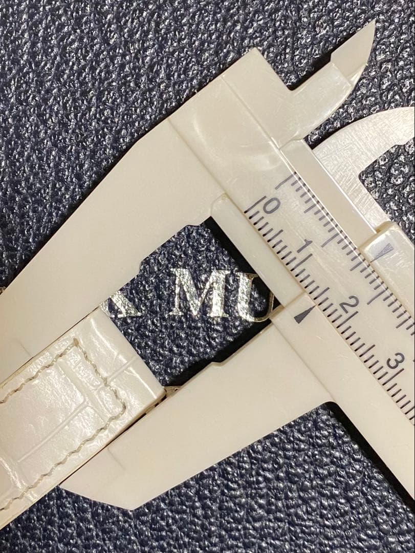 16mm フランクミュラー 純正 マットホワイト ストラップ ベルト 未使用