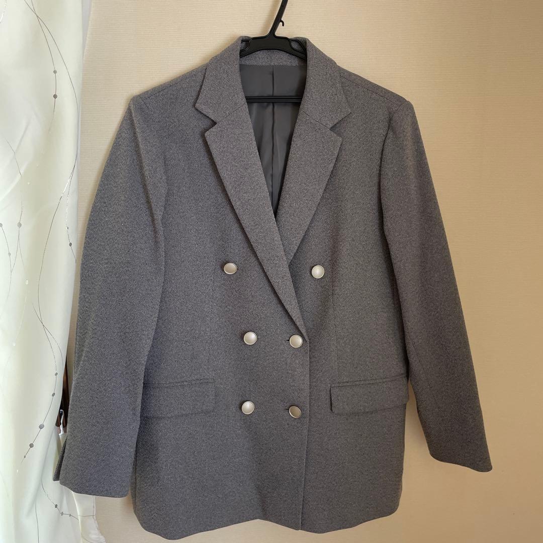 AOKI ツイードストレッチ　ダブルジャケット　上戸彩さん着用