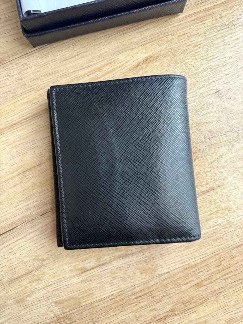 ★PRADA★財布 二つ折り メンズ ブラック