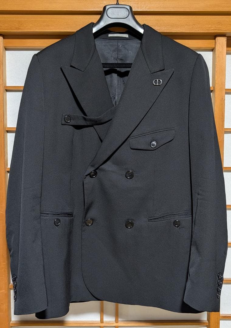 DIOR ストラップダブルブレストテーラードジャケット 50