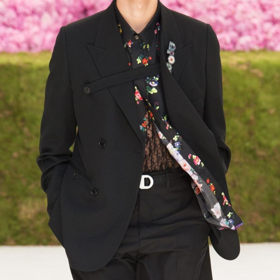 DIOR ストラップダブルブレストテーラードジャケット 50