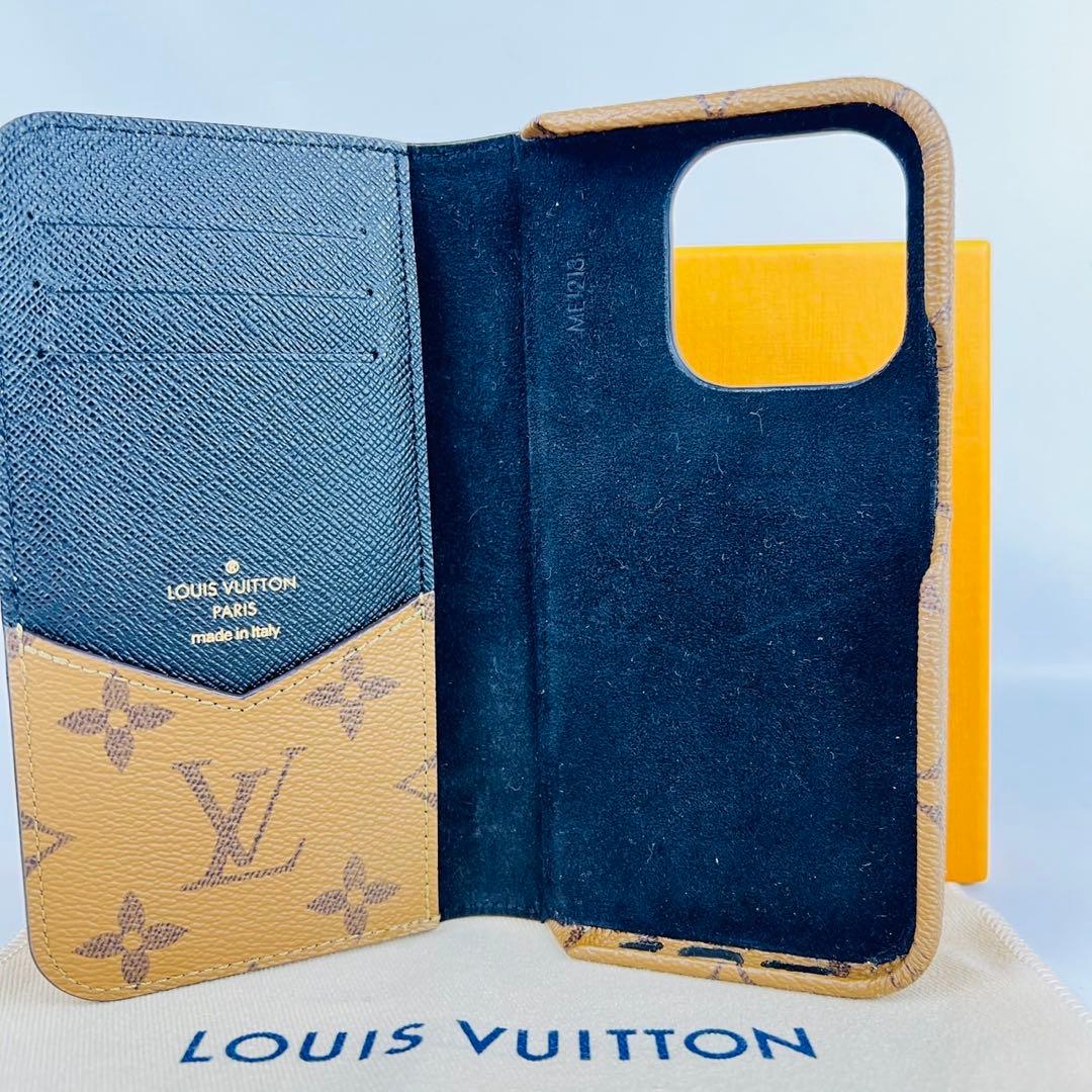 美品 箱付き VUITTON iPhone14Pro モノグラム スマホケース
