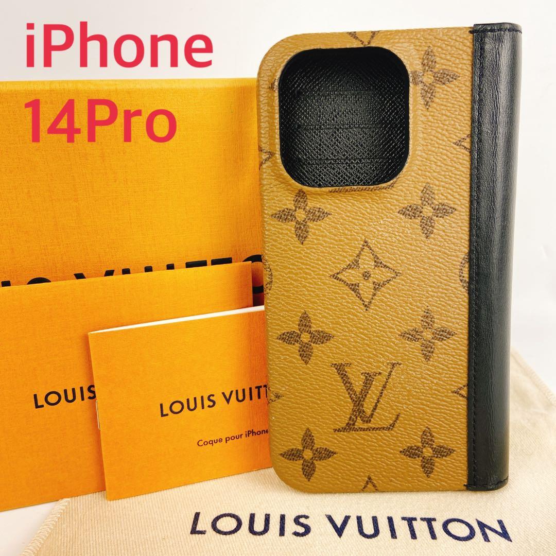 美品 箱付き VUITTON iPhone14Pro モノグラム スマホケース