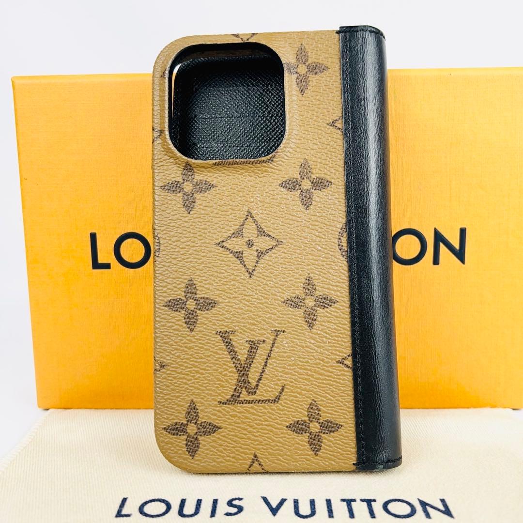 美品 箱付き VUITTON iPhone14Pro モノグラム スマホケース