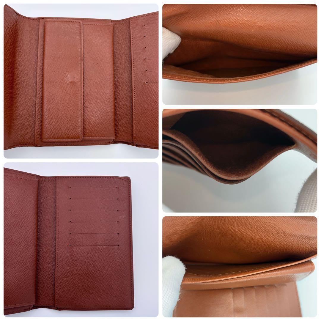 ルイヴィトン モノグラム ポルトトレゾール エテュイパピエ　三つ折り財布　正規品