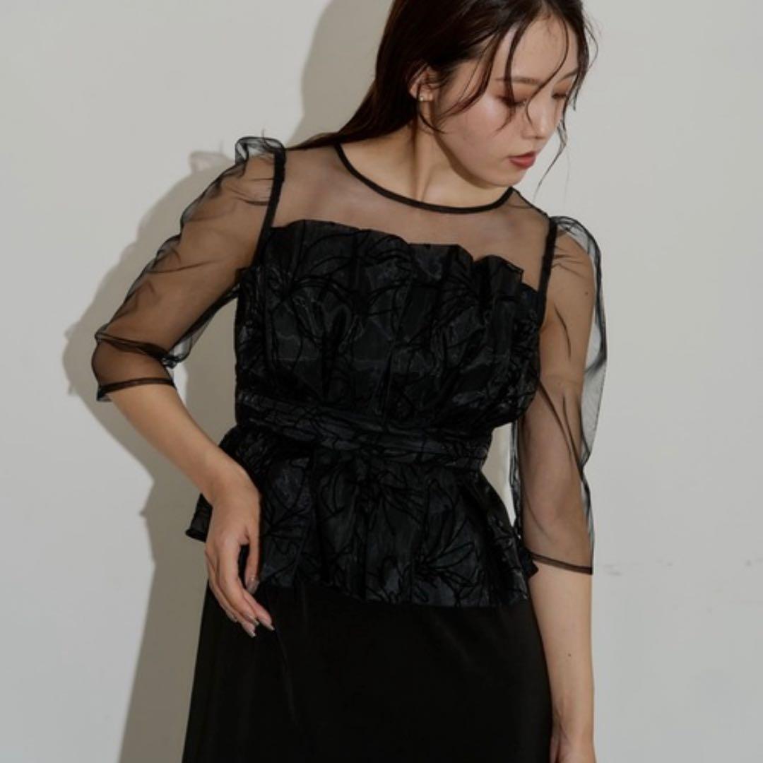 LE’RUREリルアーFlourish pencil dressブラック