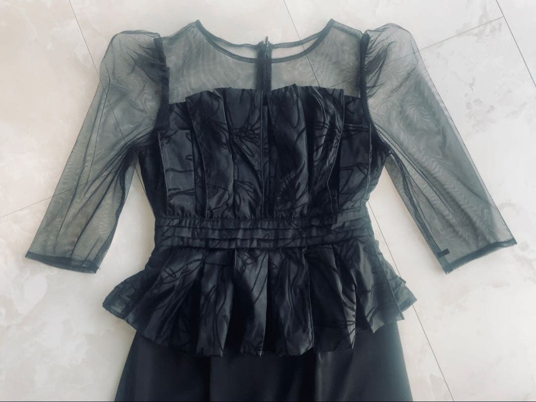 LE’RUREリルアーFlourish pencil dressブラック