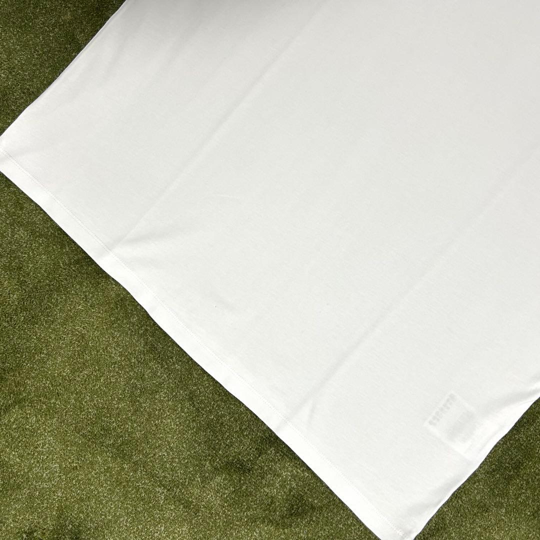 【良品】MONCLER モンクレール ロゴ 半袖 Tシャツ ホワイト 3XL