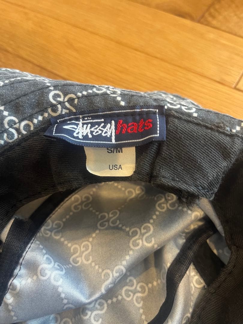 old Stussy バケットハット モノグラム 希少S/Mサイズ