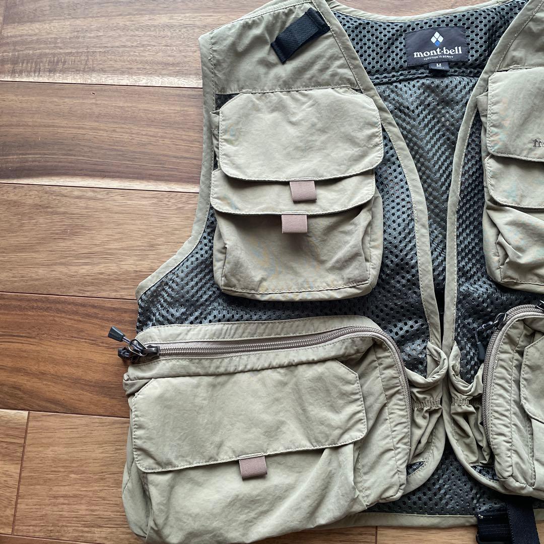 mont-bell フィッシングベスト M ベージュ