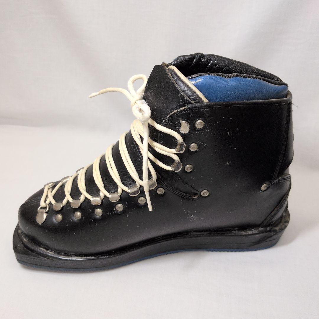 昭和レトロ 牛革手作りスキー靴 未使用品 アンティーク