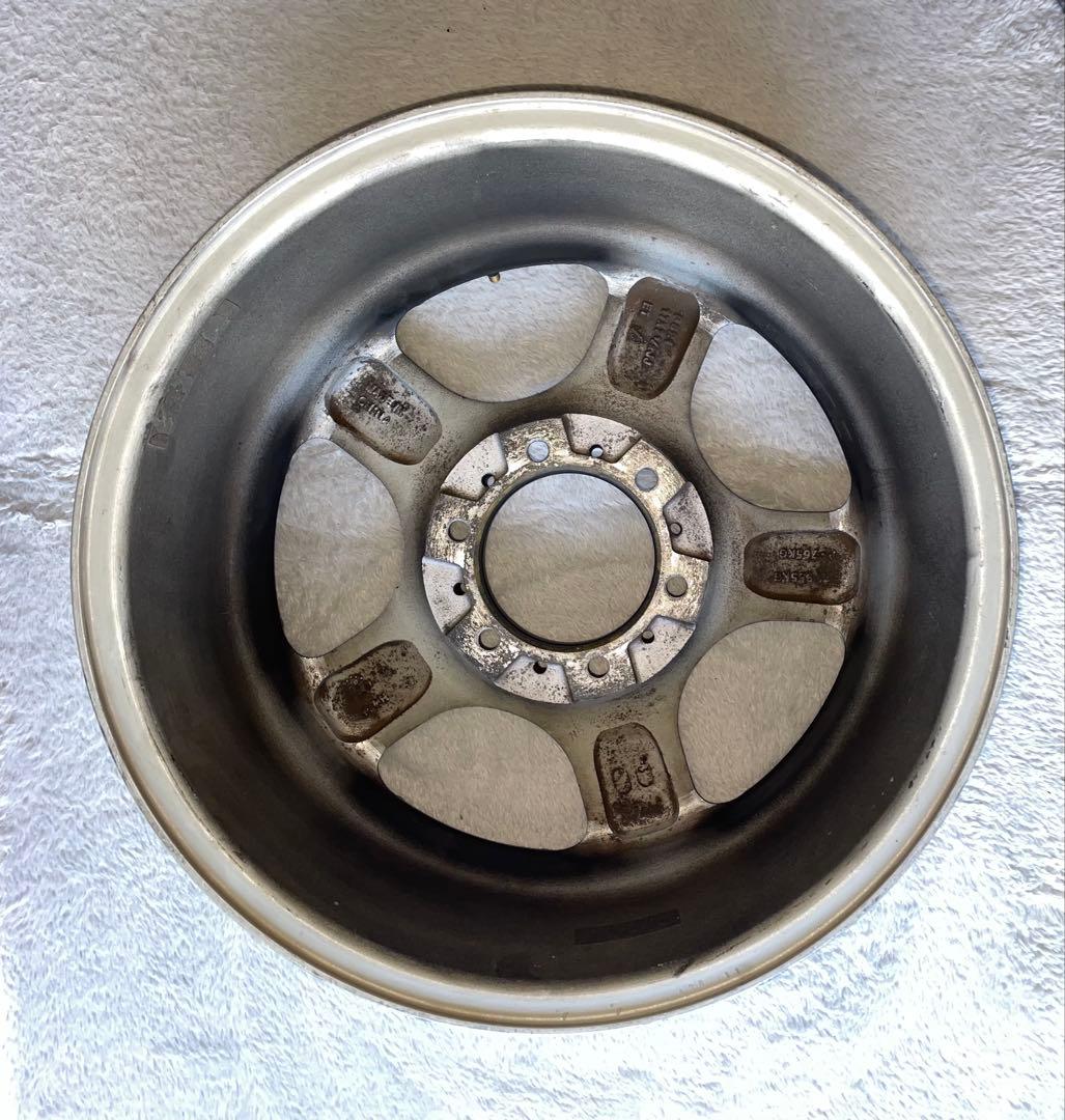 17インチホイール　マッドブラック自家塗装7.5J-6HP.C.D.139.7