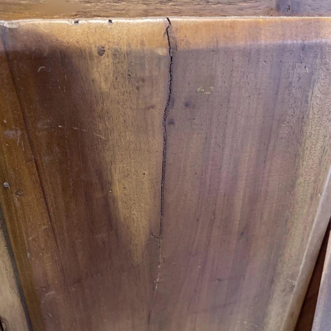 木製　ミラー付きミニチェスト　アンティーク　アクセサリー収納　ドレッサー　鏡台