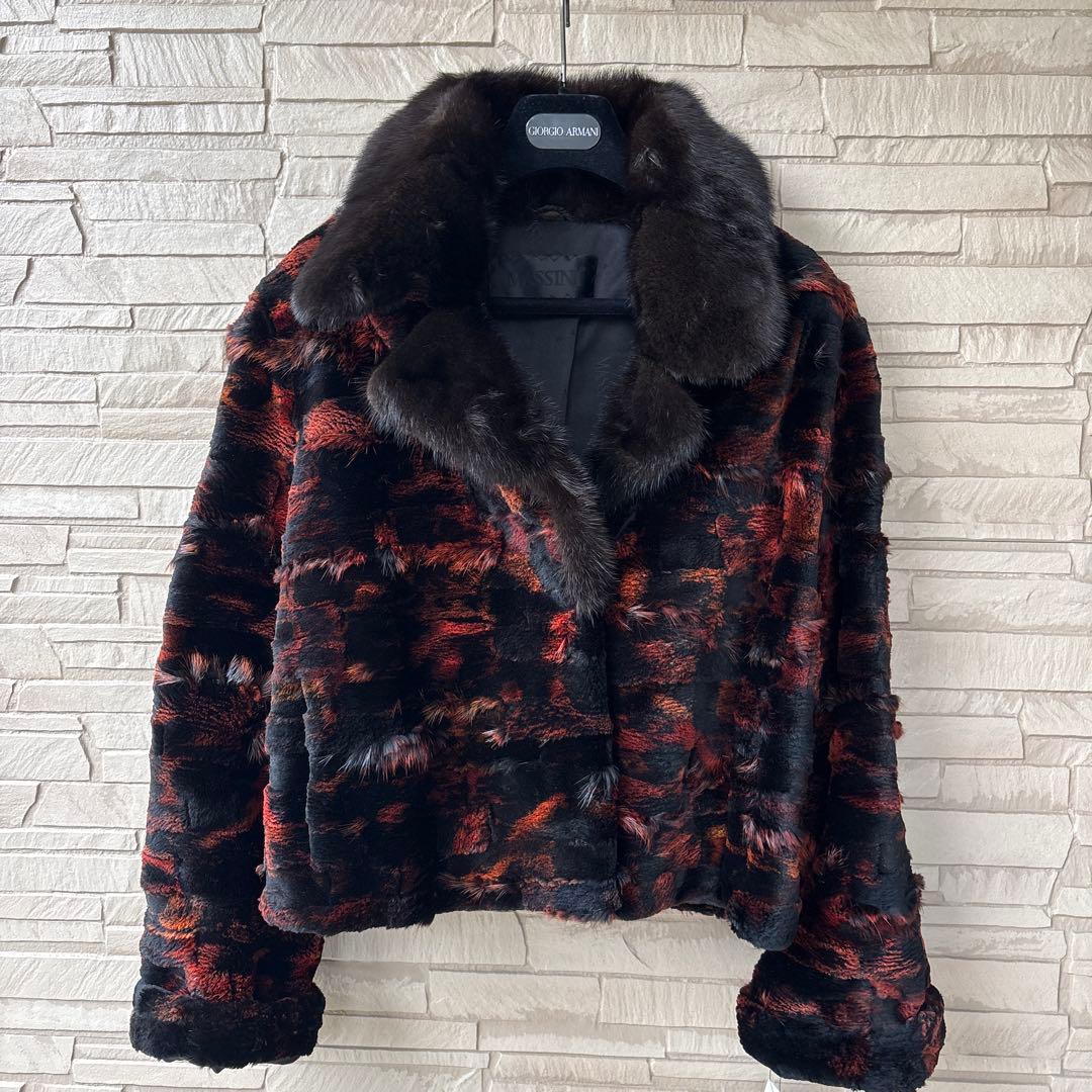 【新品 未使用品】MASSINI ☆ ミンク×ビーバー　ファージャケット 42