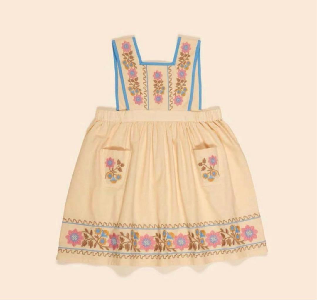 apolina Ursina Embroidered Pinafore 専用