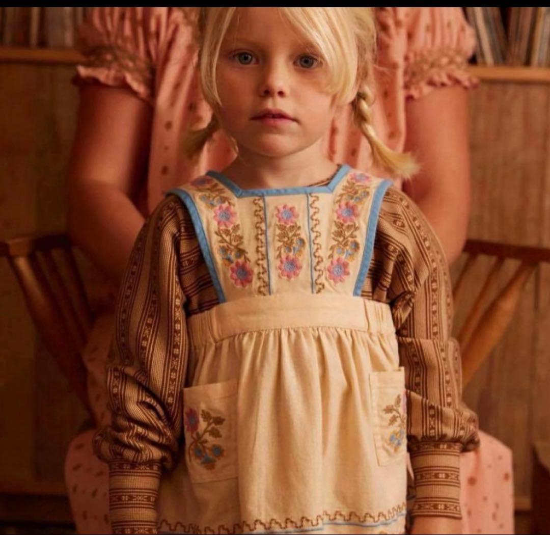 apolina Ursina Embroidered Pinafore 専用