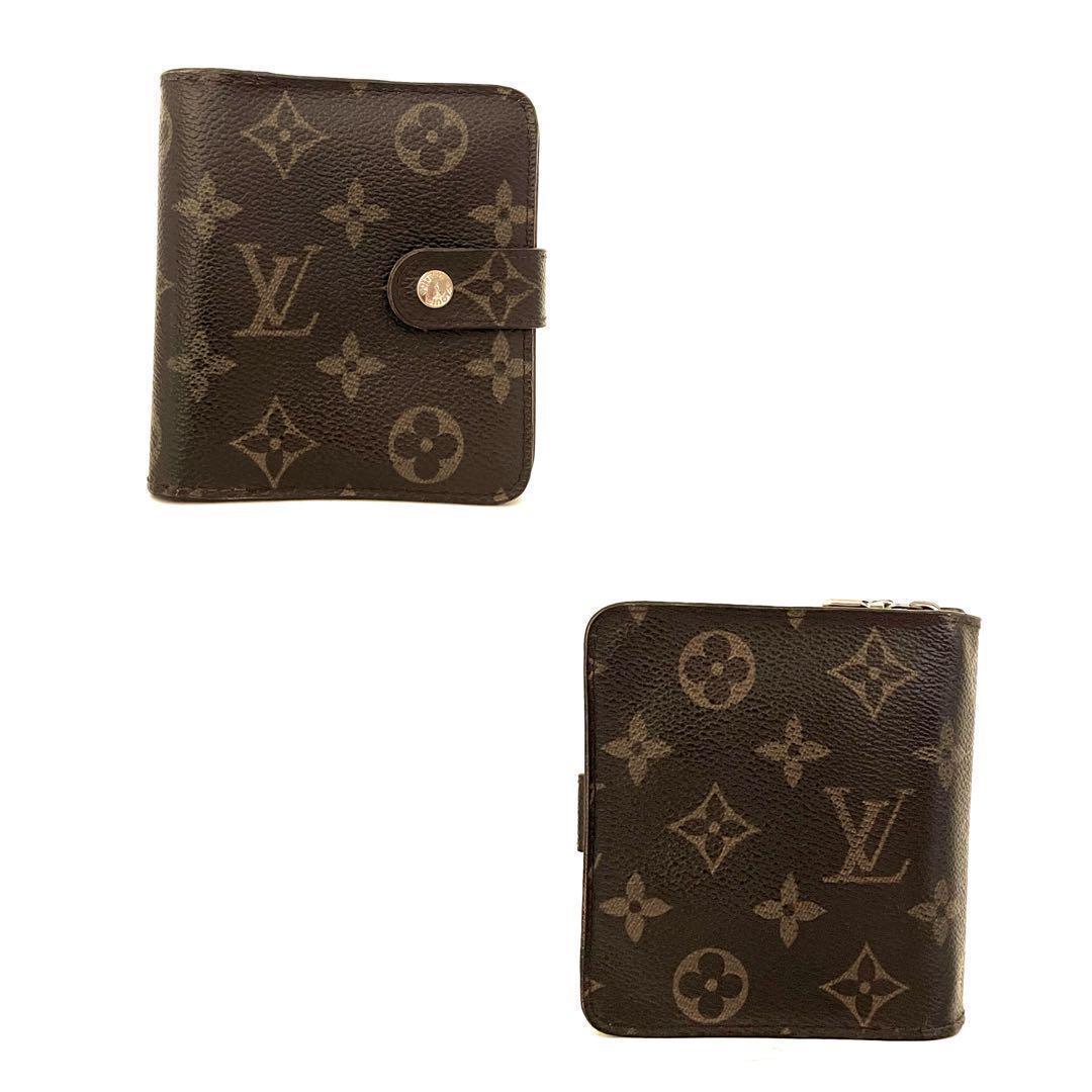 ⭕️コンパクトジップ⭕️ルイヴィトン財布　モノグラム　二つ折り【レディース】