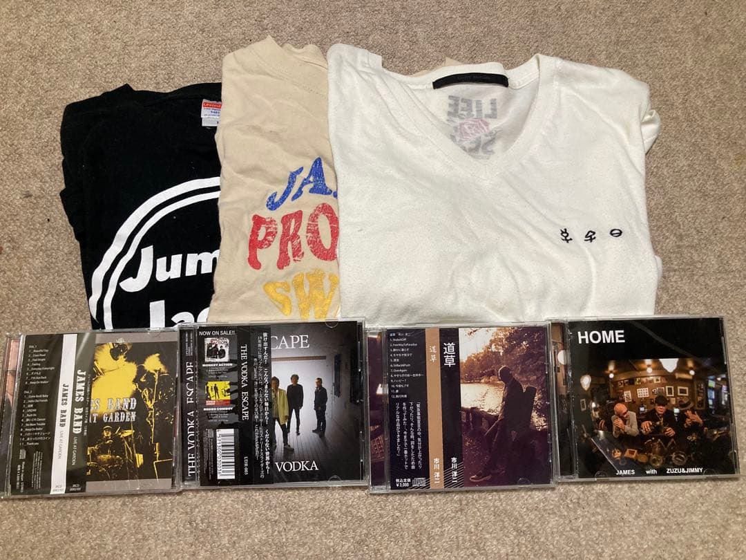 市川ジェームズ洋二　CD3枚&ジェームズ Tシャツ3枚