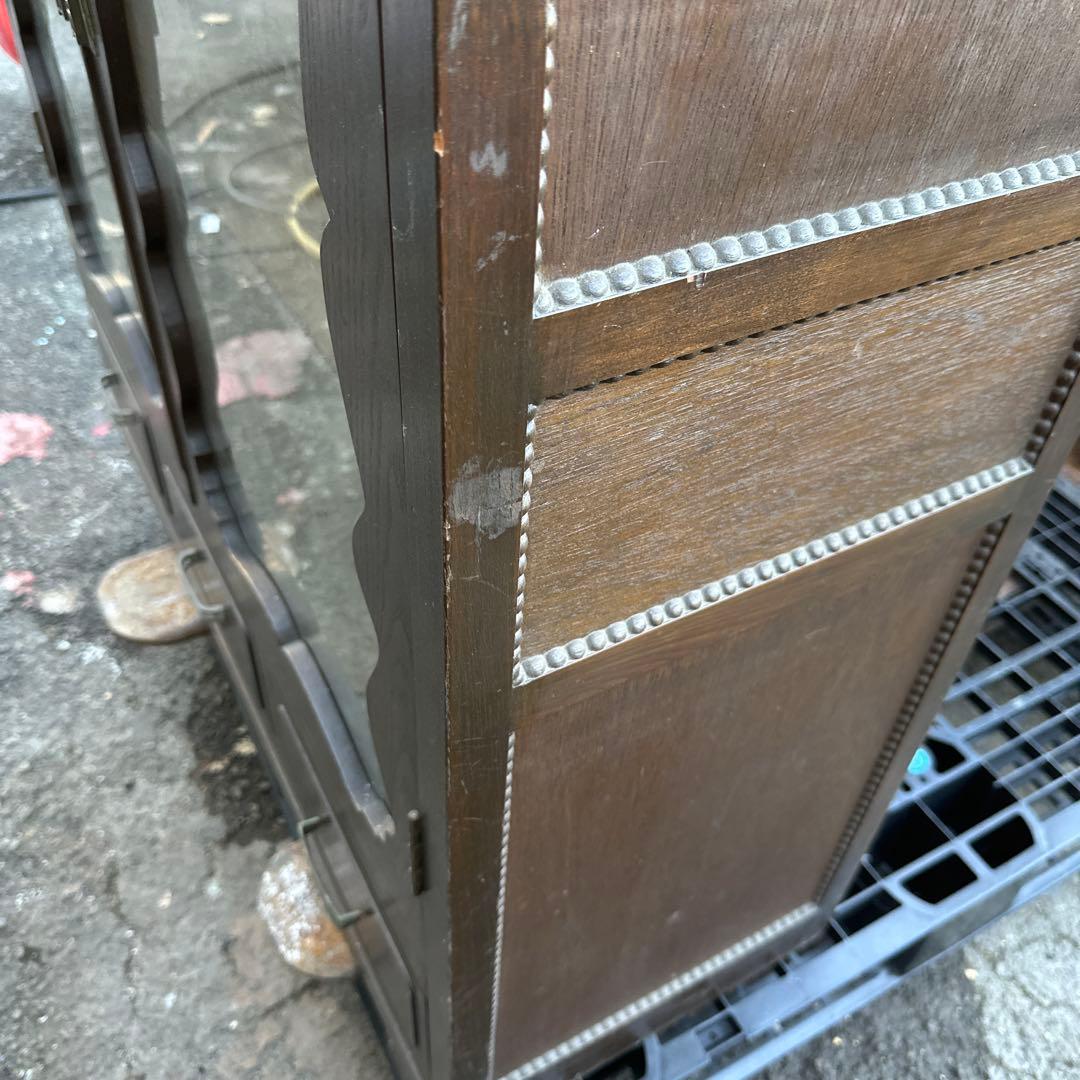 更にお値下げ❣️ヴィンテージとっても素敵な書棚ガラス棚食器棚に！