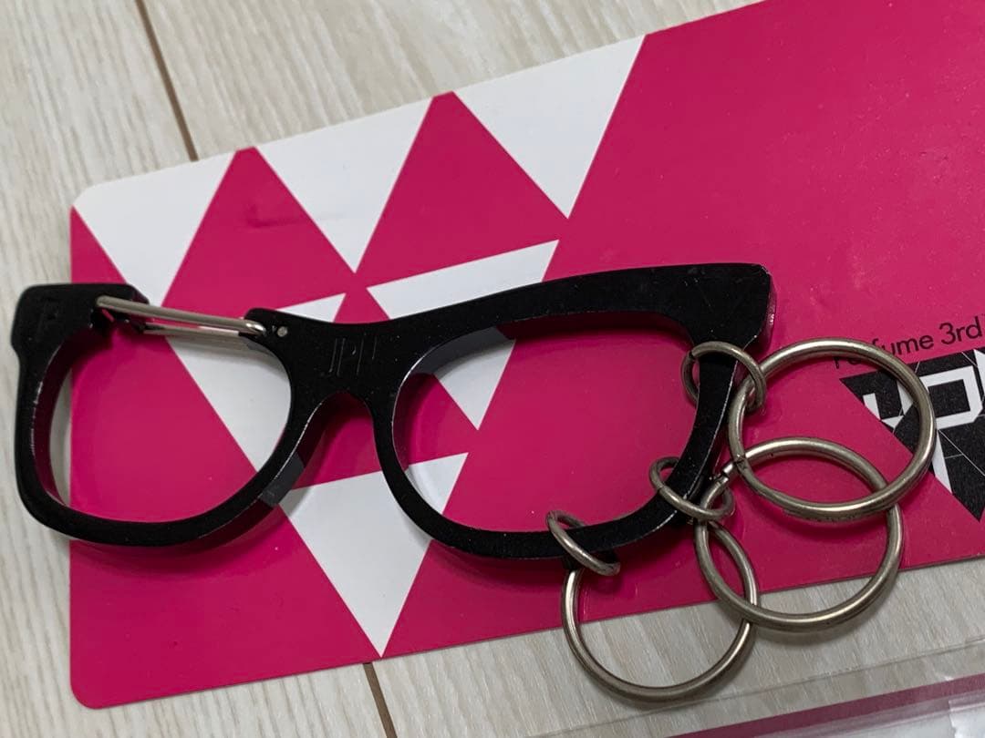 Perfume シングル　アルバム　グッズ　初回盤　JPN メガネカラビナ