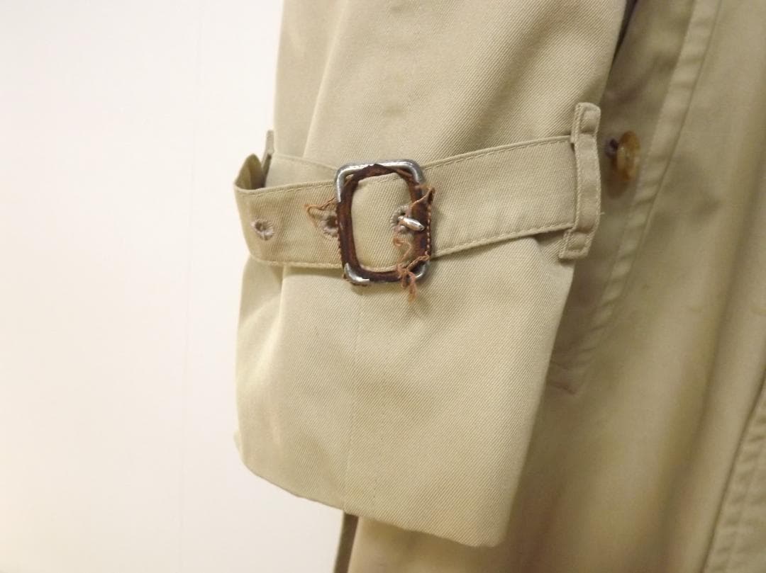 バーバリー　イギリス製　裏地チェック　ライナー付き　トレンチコート メンズ