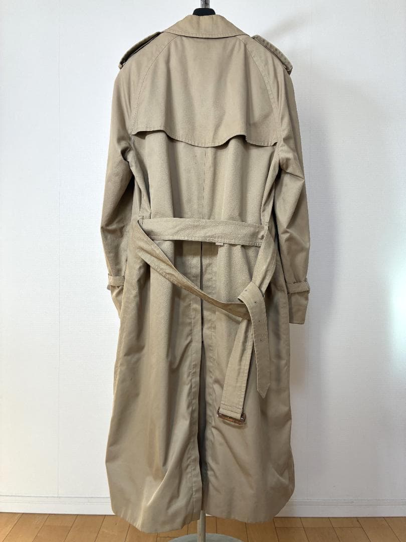 バーバリー　イギリス製　裏地チェック　ライナー付き　トレンチコート メンズ