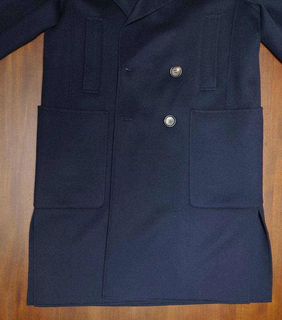 S MaxMaraのチェスターコート　ネイビーブルー　サイズ42