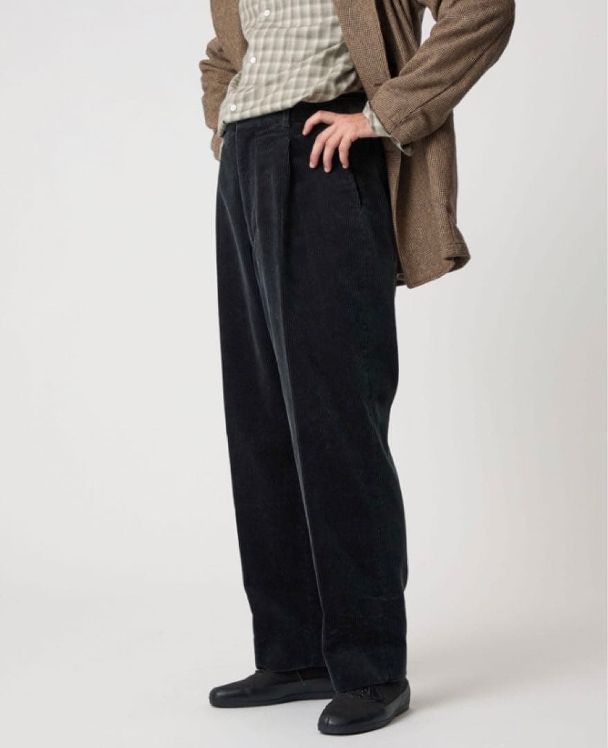 ＜Steven Alan＞ 8W コーデュロイ アウト ワンプリーツ スラックス