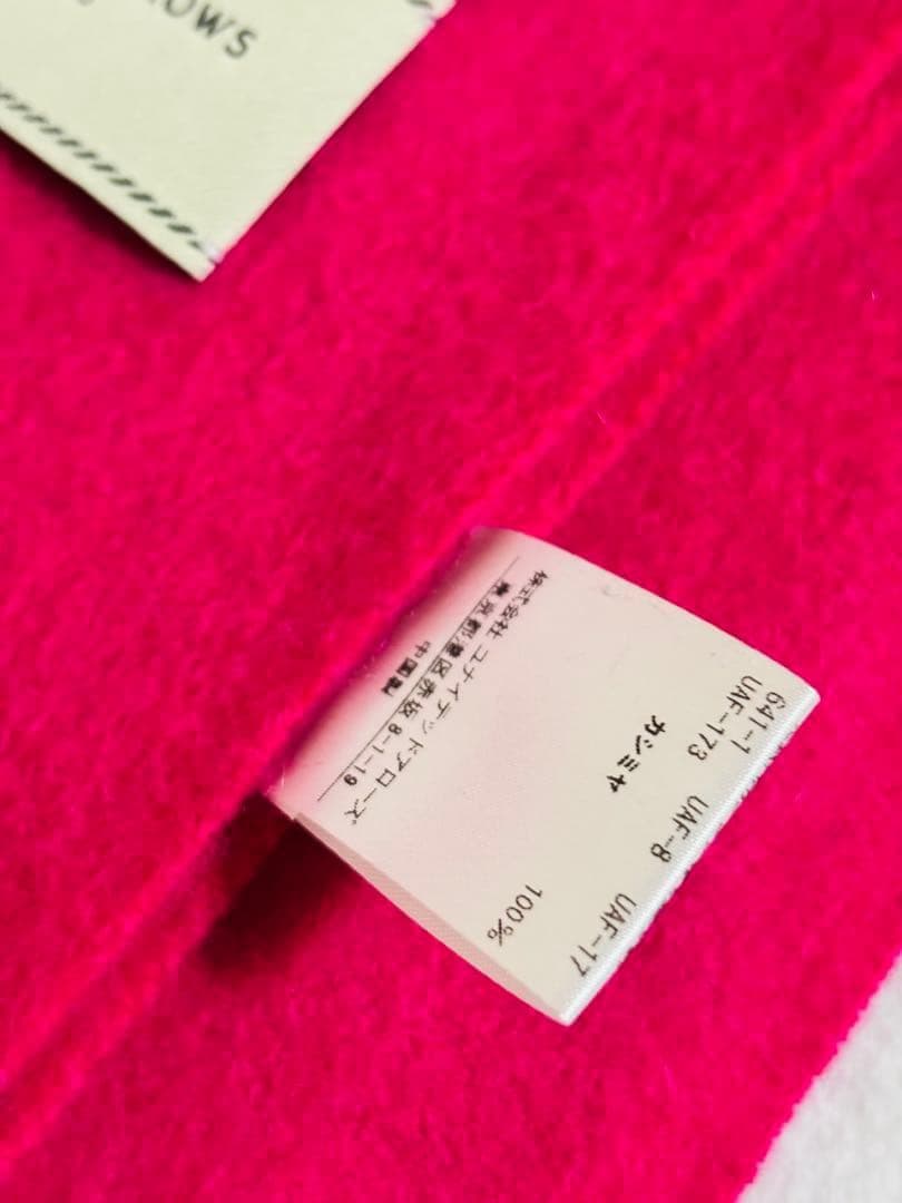 【新品未使用】ユナイテッドアローズ　カシミヤ　ストール　大判　ピンク　カシミア