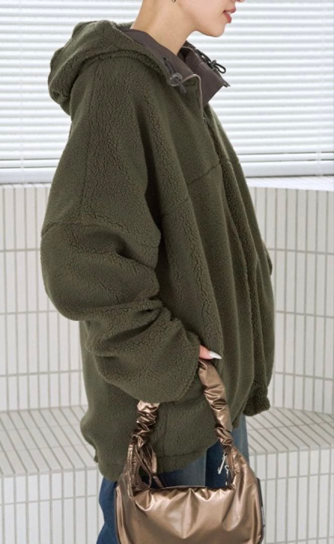 本日値下げ　FREAK'S STORE ボアリバーシブルフーディー 冬アウター