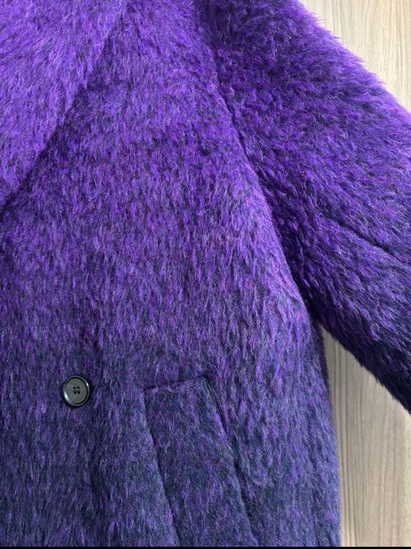 COS 紫 グラデーション fuzzyコート コクーンオーバーサイズ beams