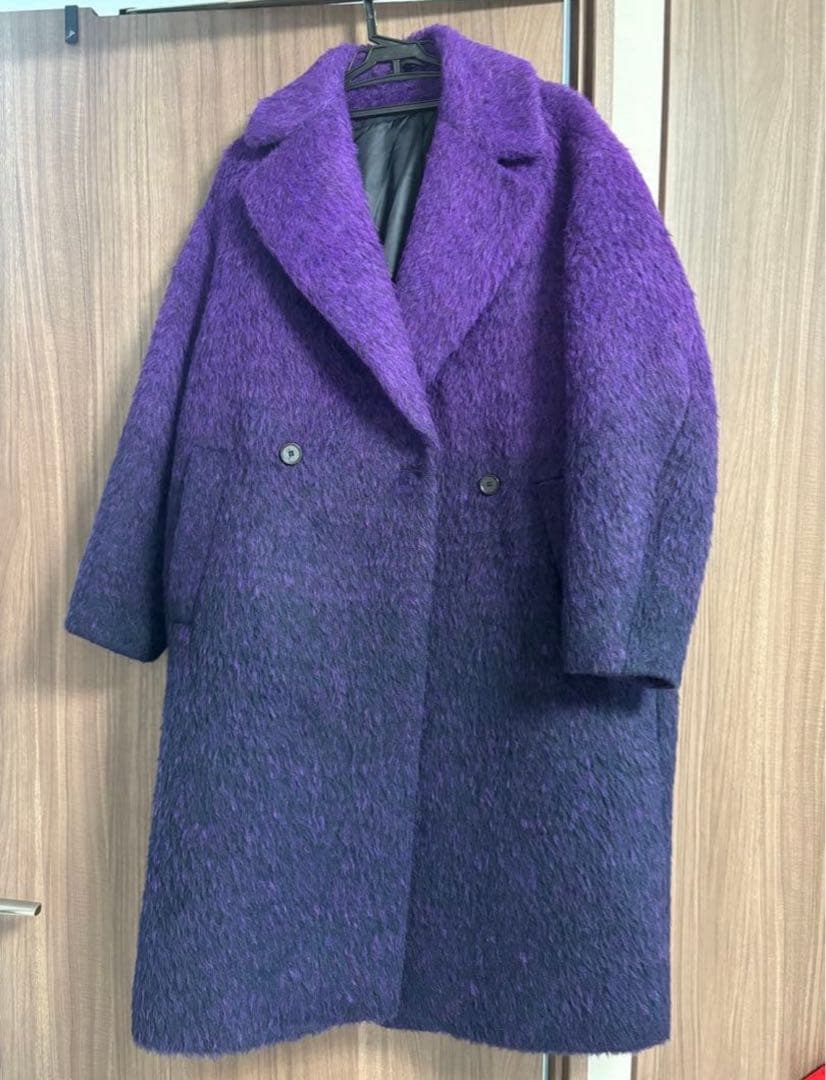 COS 紫 グラデーション fuzzyコート コクーンオーバーサイズ beams