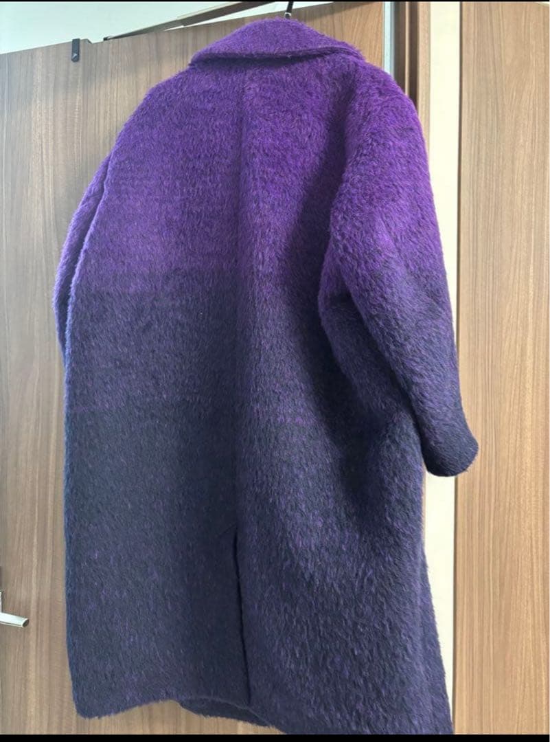COS 紫 グラデーション fuzzyコート コクーンオーバーサイズ beams