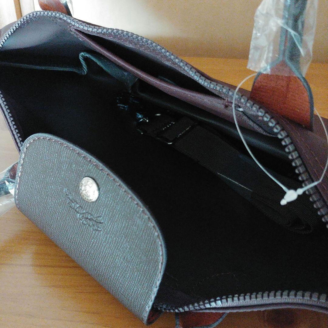 残①LONGCHAMP プリアージュ ネオ 2wayバッグ S チョコ