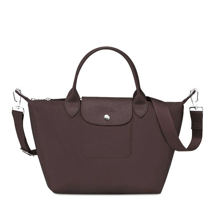 残①LONGCHAMP プリアージュ ネオ 2wayバッグ S チョコ