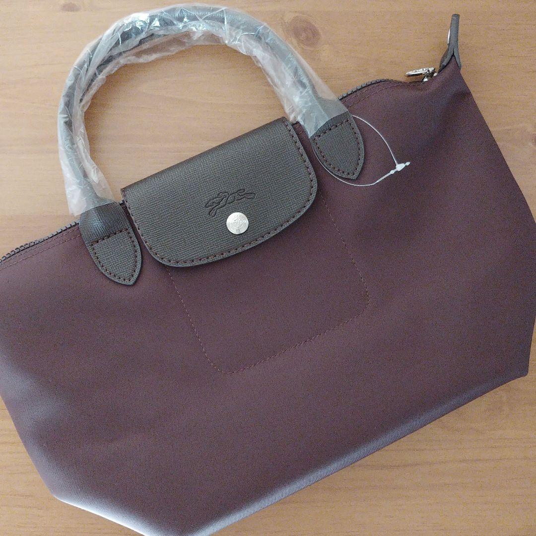 残①LONGCHAMP プリアージュ ネオ 2wayバッグ S チョコ
