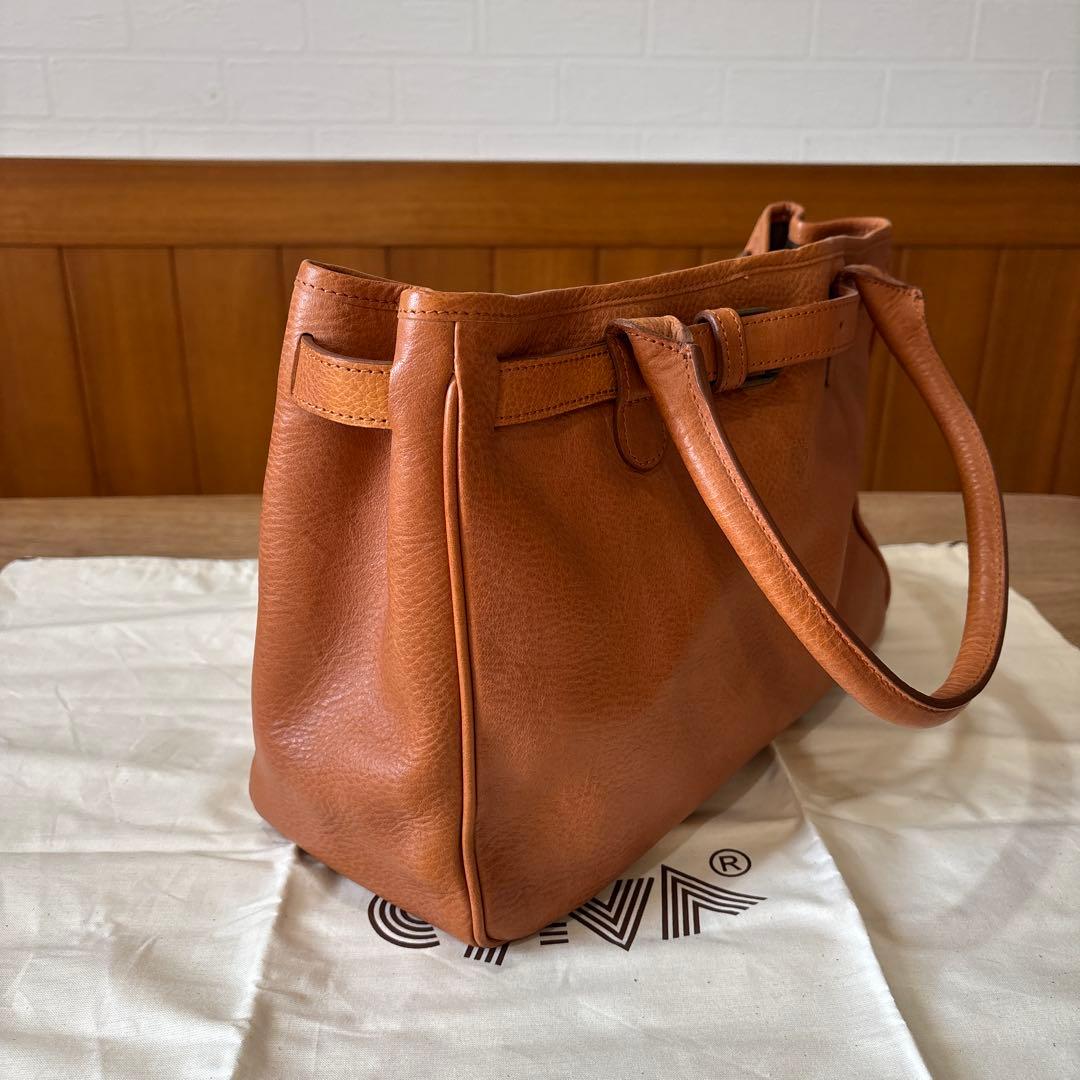 【RB-31】ci-va チーバ　レザートートバッグ　キャメル