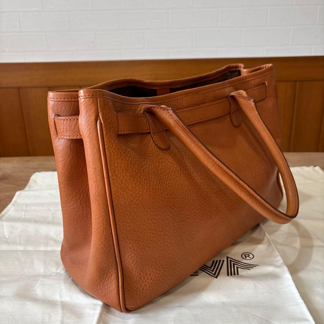 【RB-31】ci-va チーバ　レザートートバッグ　キャメル